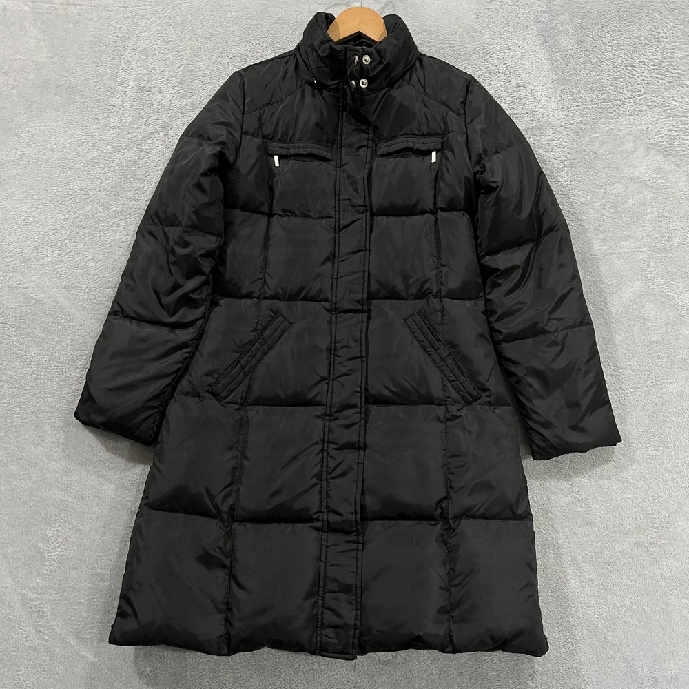 Michael Kors Down Jacket Womens XS Puffer Black Full Zip Winter‎